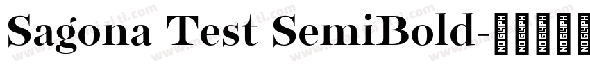 Sagona Test SemiBold字体转换
